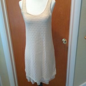Kensie ivory size small stretch lace dress.